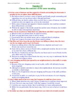 ĐỀ THI THỬ TỐT NGHIỆP MÔN TIẾNG ANH - Number 15 potx