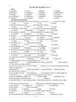 1 ĐỀ THI THỬ ĐẠI HỌC LẦN 4 ppt