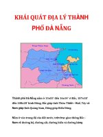 KHÁI QUÁT ĐỊA LÝ THÀNH PHỐ ĐÀ NẴNG pps