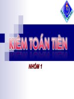 Bài thuyết trình: Kiểm toán tiền kiểm toán cho Công ty cổ phần sữa Vinamilk.