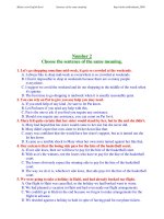 ĐỀ THI THỬ TỐT NGHIỆP MÔN TIẾNG ANH - Number 2 potx