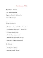 Giáo án âm nhạc lớp chồi: Con chim non - Tiết 1 doc