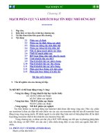 Bài giảng mạch điện tử : MẠCH PHÂN CỰC VÀ KHUẾCH ÐẠI TÍN HIỆU NHỎ DÙNG BJT part 1 pps