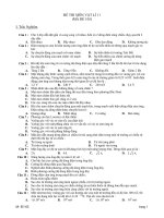 ĐỀ THI MÔN VẬT LÍ 11 (MÃ ĐỀ 105) pps