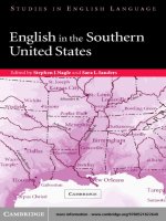 English in the Southern United States phần 1 pps