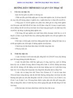 Hướng dẫn trình bày luận văn thạc sỹ