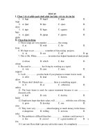 KÝ THI THỬ HSG MÔN ANH VĂN NĂM 2011 - TEST 49 potx