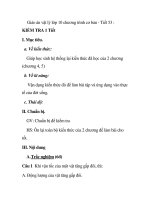 Giáo án vật lý lớp 10 chương trình cơ bản - Tiết 53 : KIỂM TRA 1 doc