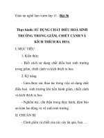 Giáo án nghề làm vườn lớp 11 - Bài 36 Thực hành: SỬ DỤNG CHẤT ĐIỀU HOÀ SINH TRƯỞNG TRONG GIÂM, CHIẾT CÀNH VÀ KÍCH THÍCH RA HOA pot