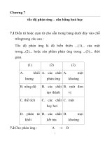 Bài tập trắc nghiệm môn hóa học lớp 10 Chương 7 tốc độ phản ứng pptx