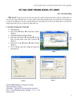 Tự tạo hàm trong excel