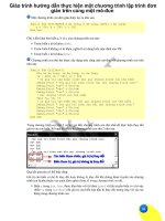 Giáo trình hướng dẫn thực hiện một chương trình lập trình đơn giản trên cùng một mô-đun phần 1 pps