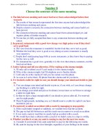 ĐỀ THI THỬ TỐT NGHIỆP MÔN TIẾNG ANH - Number 8 ppsx