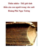 Thiên nhiên - Thế giới tinh thần của con người trong văn xuôi Hoàng Phủ Ngọc Tường doc
