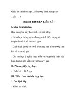 Giáo án sinh học lớp 12 chương trình nâng cao - Tiết: 14 Bài: DI TRUYỀN LIÊN KẾT pptx