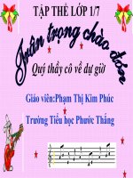 Bài giảng toán lớp 1 phép cộng phạm vi 10 phạm thị kim phúc