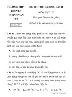 ĐỀ THI THỬ ĐẠI HỌC LẦN II TRƯỜNG THPT CHUYÊN LƯƠNG VĂN TỤY Mã đề thi 504 pps