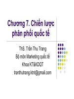 Chương 7. Chiến lược phân phối quốc tế pot
