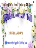 Bài giảng toán lớp 1  NGuyễn thị hồng loan