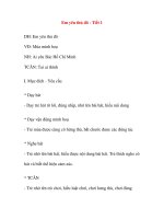 Giáo án âm nhạc lớp chồi: Em yêu thủ đô - Tiết 1 pdf