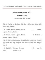ĐỀ ÔN THI ĐẠI HỌC SỐ 4 Môn thi : Vật lý Trường ĐHSP Hà Nội pdf