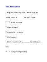 Level TOEFL lesson 31 docx