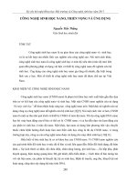 Công nghệ sinh học nanoTriển vọng và ứng dụng