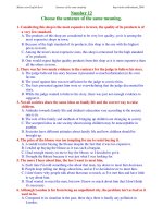 ĐỀ THI THỬ TỐT NGHIỆP MÔN TIẾNG ANH - Number 12 pptx