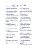 Đề thi chứng chỉ tiếng anh TOEFL năm 2000