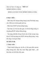 Giáo án Vật lý 12 nâng cao - TIẾT 4-5 MÔMEN ĐỘNG LƯỢNG ĐỊNH LUẬT BẢO TOÀN MÔMEN ĐỘNG LƯỢNG potx