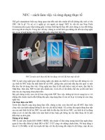NFC - cách làm việc và ứng dụng thực tế ppsx