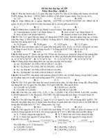 Đề thi thử đại học, cao đẳng môn hóa học trường THPT Phan Đăng Lưu số 109 Môn: Hoá Học potx