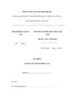 Mẫu Tờ trình văn bản quy phạm pháp luật doc
