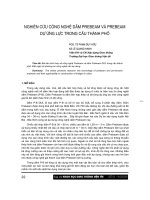 Nghiên cứu công nghệ dầm PREBEAM và PREBEAM dự ứng lực trong cầu thành phố