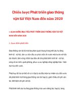 Chiến lược Phát triển giao thông vận tải Việt Nam đến năm 2020_1 doc