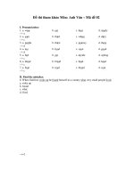 Đề thi tham khảo Môn: Anh Văn – Mã đề 02 pptx