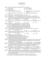 ĐỀ THI MÔN LÝ (MÃ ĐỀ 134) potx