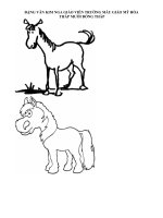 Giáo án mầm non - Nghệ thuật và động vật docx