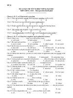 ĐỀ LUYỆN THI TỐT NGHIỆP THPT& ĐẠI HỌC MÔN TIẾNG ANH - ĐỀ 26 pptx