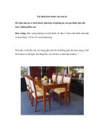 Xác định kích thước của bàn ăn pps