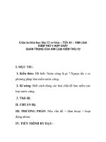 Giáo án hóa học lớp 12 cơ bản – Tiết 44 : KIM LOẠI KIỀM THỔ V HỢP CHẤT QUAN TRỌNG CỦA KIM LOẠI KIỀM THỔ(T2) pptx