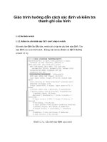 Giáo trình hướng dẫn cách xác định và kiểm tra thanh ghi cấu hình phần 1 ppsx