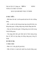 Giáo án Vật lý 12 nâng cao - TIẾT 6 NĂNG CỦA MỘT VẬT RẮN ĐỘNG QUAY QUANH MỘT TRỤC CỐ ĐỊNH ppsx