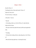 Giáo án âm nhạc lớp chồi: Đi học về - Tiết 1 ppsx