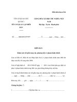 MẪU BIÊN BẢN Khám nơi cất giấu tang vật, phương tiện vi phạm hành chính doc