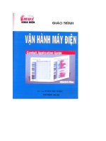 GT Thực hành VẬN HÀNH MÁY ĐIỆN ppt