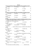 KỲ THI THỬ HSG MÔN ANH VĂN NĂM 2011 - TEST 55 docx