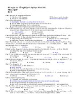 Đề luyện thi Tốt nghiệp và Đại học Năm 2011 Môn Vật lý - Đề 8 pot