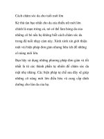 Cách chăm sóc da cho tuổi mới lớn doc