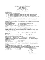 ĐỀ KIỂM TRA BÁN KỲ I LỚP 11 Năm học 10-11 MÔN THI: VẬT Lí pps